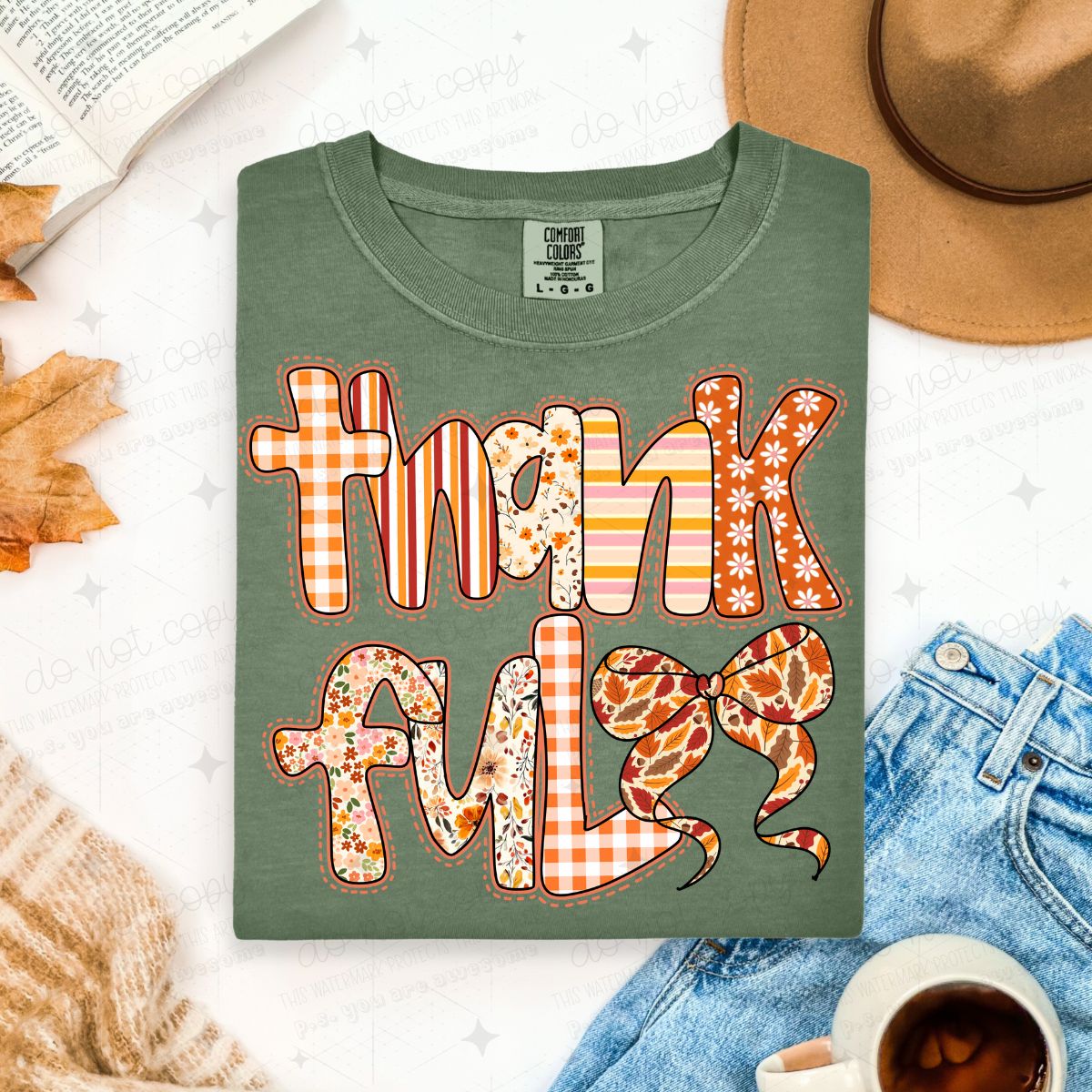 COQUETTE THANKFUL - DTF TRANSFER