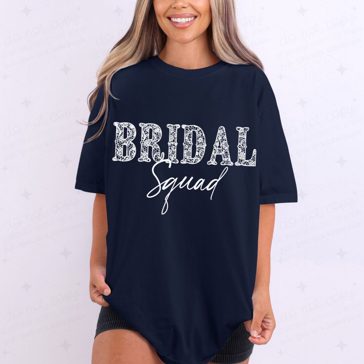 BRIDAL SQUAD - FAUX LACE - DTF TRANSFER