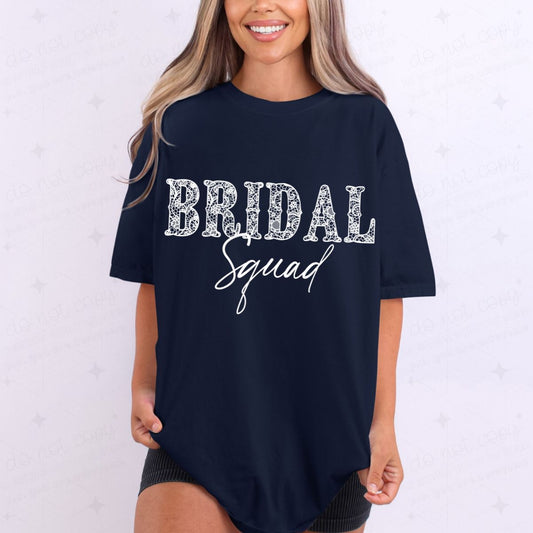 BRIDAL SQUAD - FAUX LACE - DTF TRANSFER
