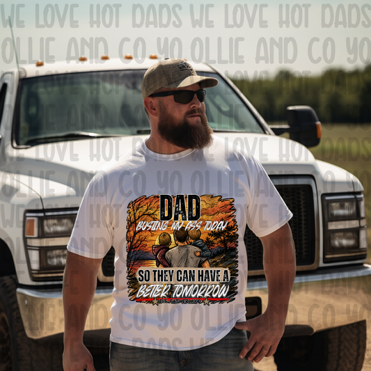 DAD BUSTING MY ASS LIGHT - DTF TRANSFER