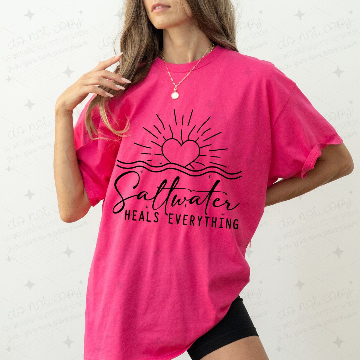 SALTWATER HEALS EVERYTHING - DTF TRANSFER