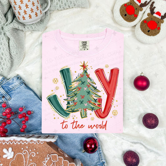 COQUETTE JOY TO THE WORLD - DTF TRANSFER