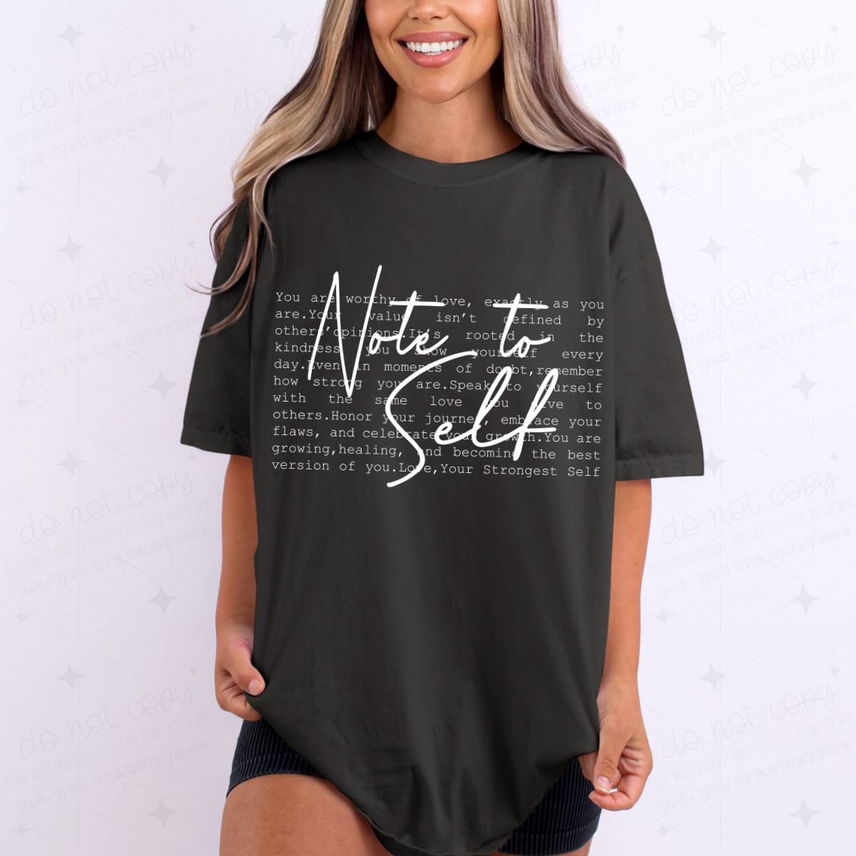 NOTE TO SELF - DTF TRANSFER