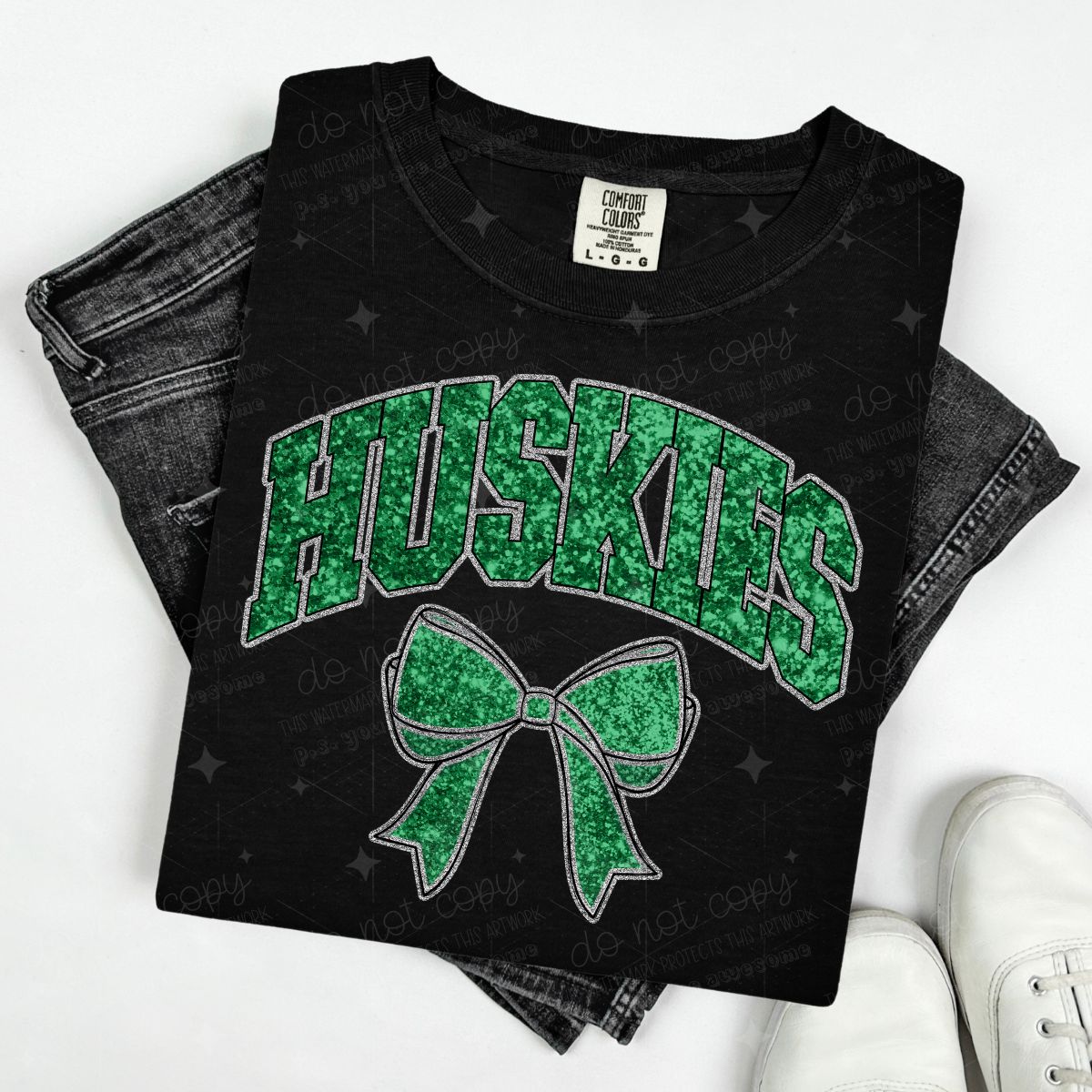 COQUETTE MASCOTS - FAUX SEQUIN - DTF TRANSFER