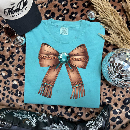 COQUETTE TURQUOISE BOW - DTF TRANSFER