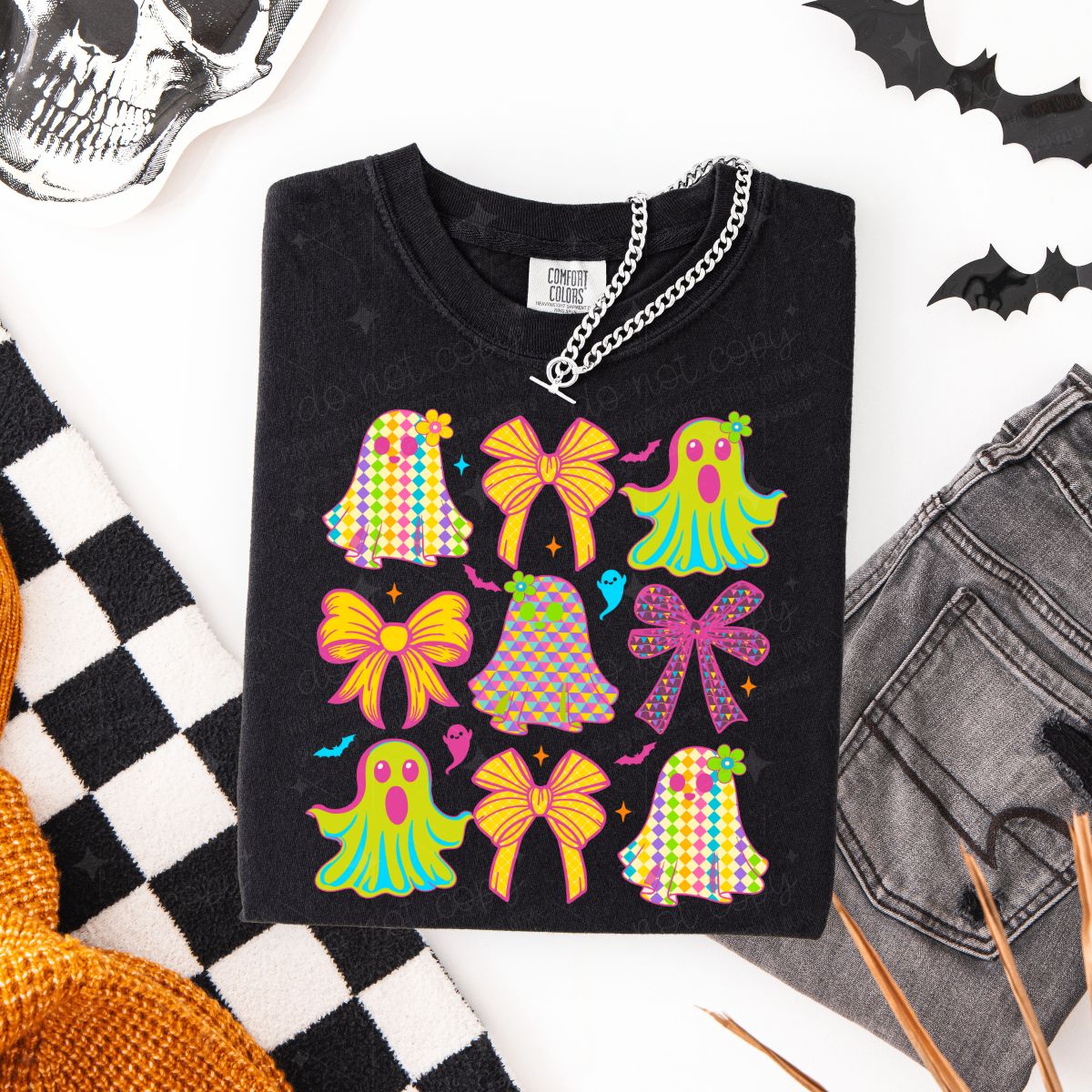 COQUETTE GHOST GRID - DTF TRANSFER