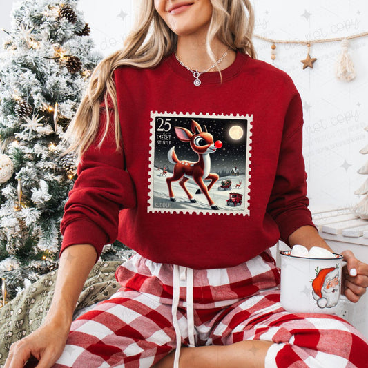 RUDOLPH POSTAGE - DTF TRANSFER