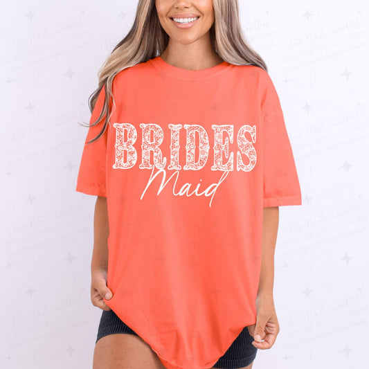 BRIDESMAID - FAUX LACE - DTF TRANSFER