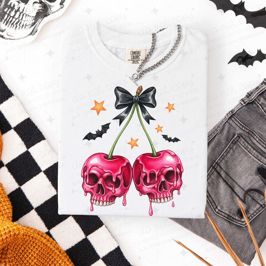 COQUETTE SKELLIE CHERRIES - DTF TRANSFER