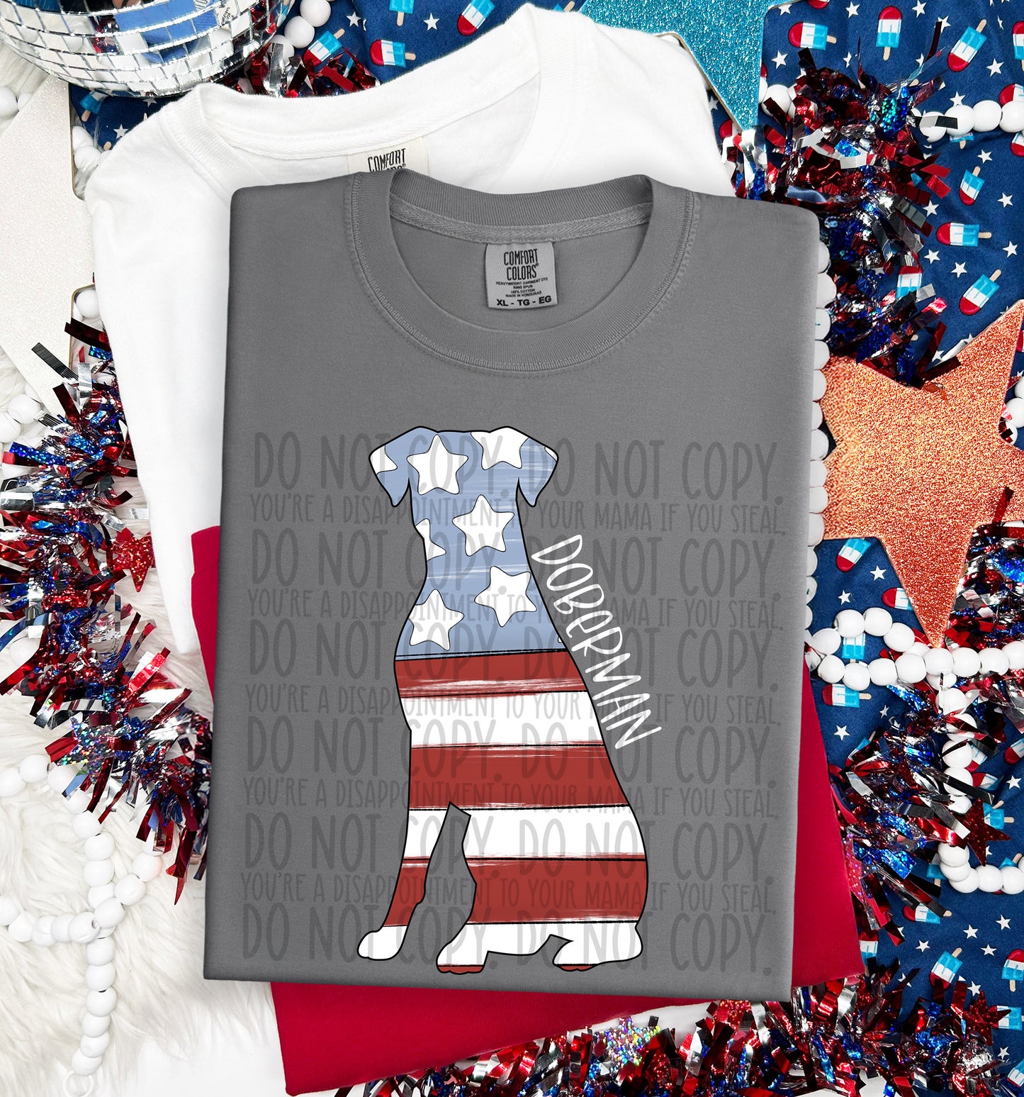 PATRIOTIC DOGS - DTF TRANSFER