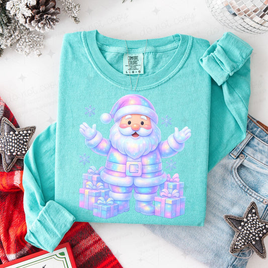 IRIDESCENT SANTA - DTF TRANSFER