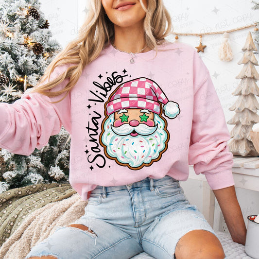 SANTA VIBES - LIGHT COMPLEXION - DTF TRANSFER