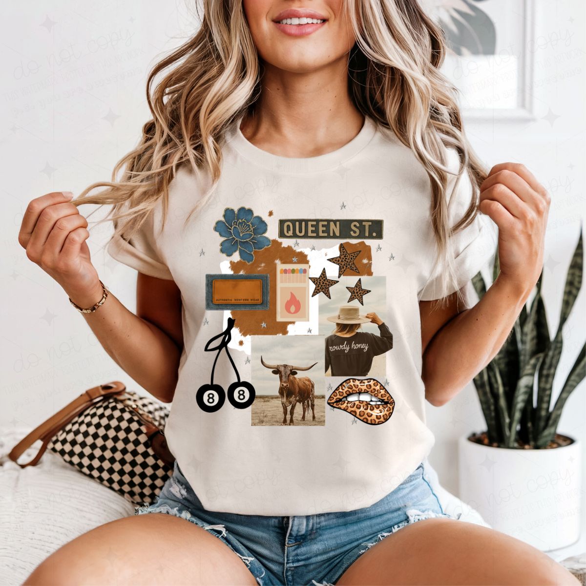COQUETTE COWGIRL COLLAGE - DTF TRANSFER