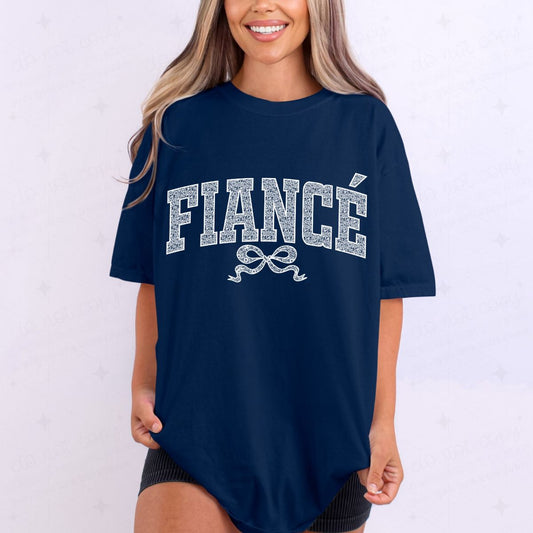 COQUETTE FIANCE - FAUX LACE - DTF TRANSFER