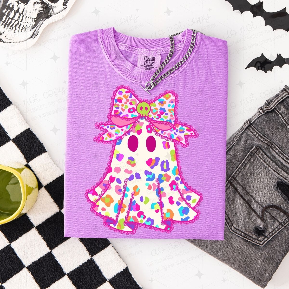 COQUETTE ANIMAL PRINT GHOST - DTF TRANSFER