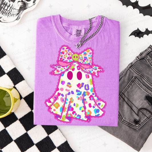 COQUETTE ANIMAL PRINT GHOST - DTF TRANSFER