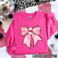 Pink Snowman Bow