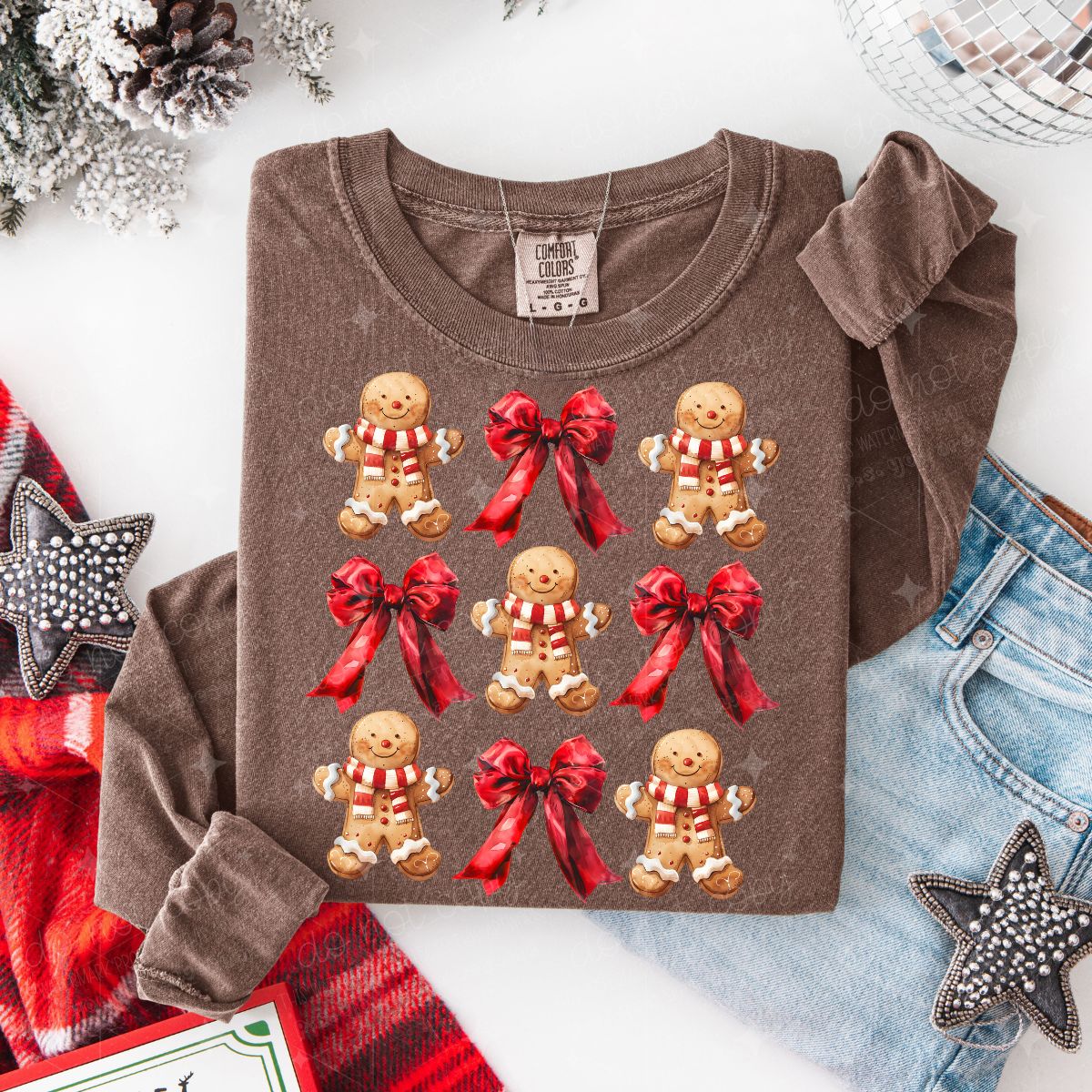 COQUETTE GINGERBREAD MEN COLLAGE - DTF TRANSFER