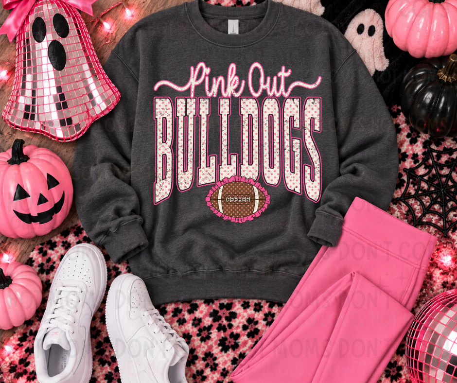 POLKA DOT PINK OUT MASCOTS - DTF TRANSFER