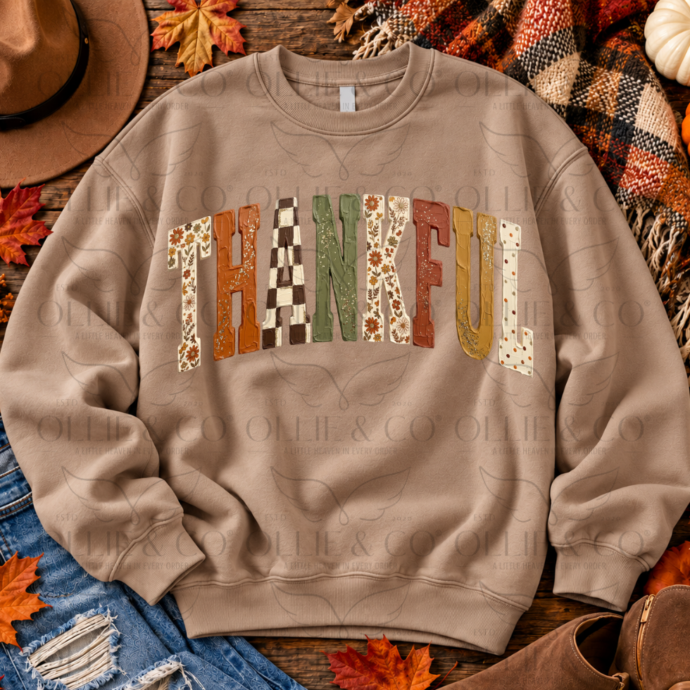 THANKFUL - FAUX PAINT - DTF TRANSFER