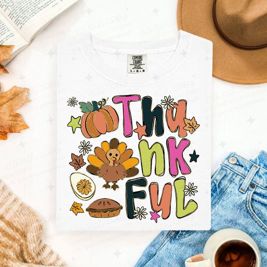 THANKFUL DOODLE - DTF TRANSFER
