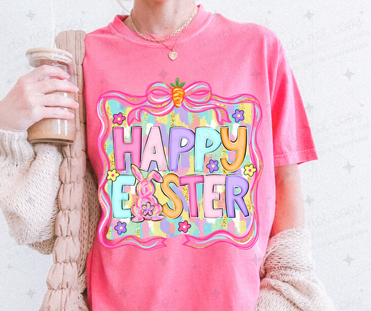 HAPPY EASTER DOODLES - DTF TRANSFER