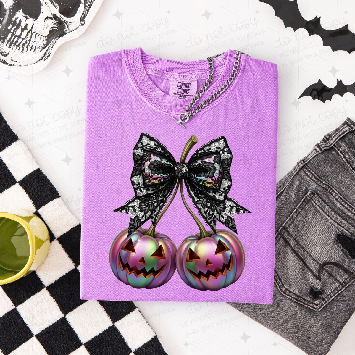 COQUETTE CHERRY JACK O LANTERNS - DTF TRANSFER