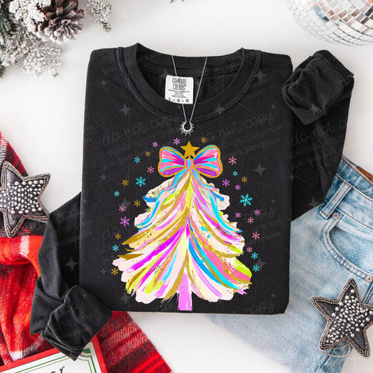 COQUETTE BRUSHSTROKE TREE - DTF TRANSFER