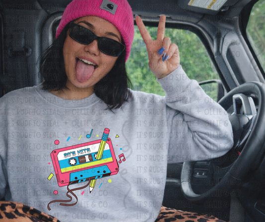 EIGHTIES HITS CASSETTE - DTF TRANSFER