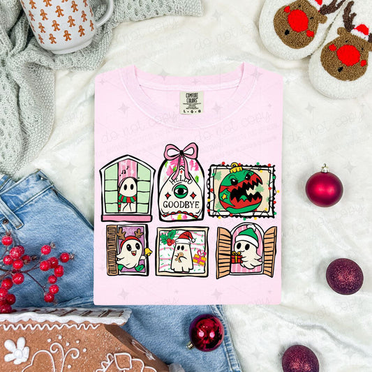 COQUETTE SPOOKY CHRISTMAS FRAMES - DTF TRANSFER