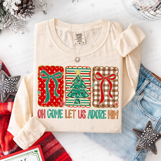 COQUETTE OH COME LET US ADORE HIM - DTF TRANSFER