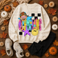 NEON CHECKERED MASCOT - DTF TRANSFER
