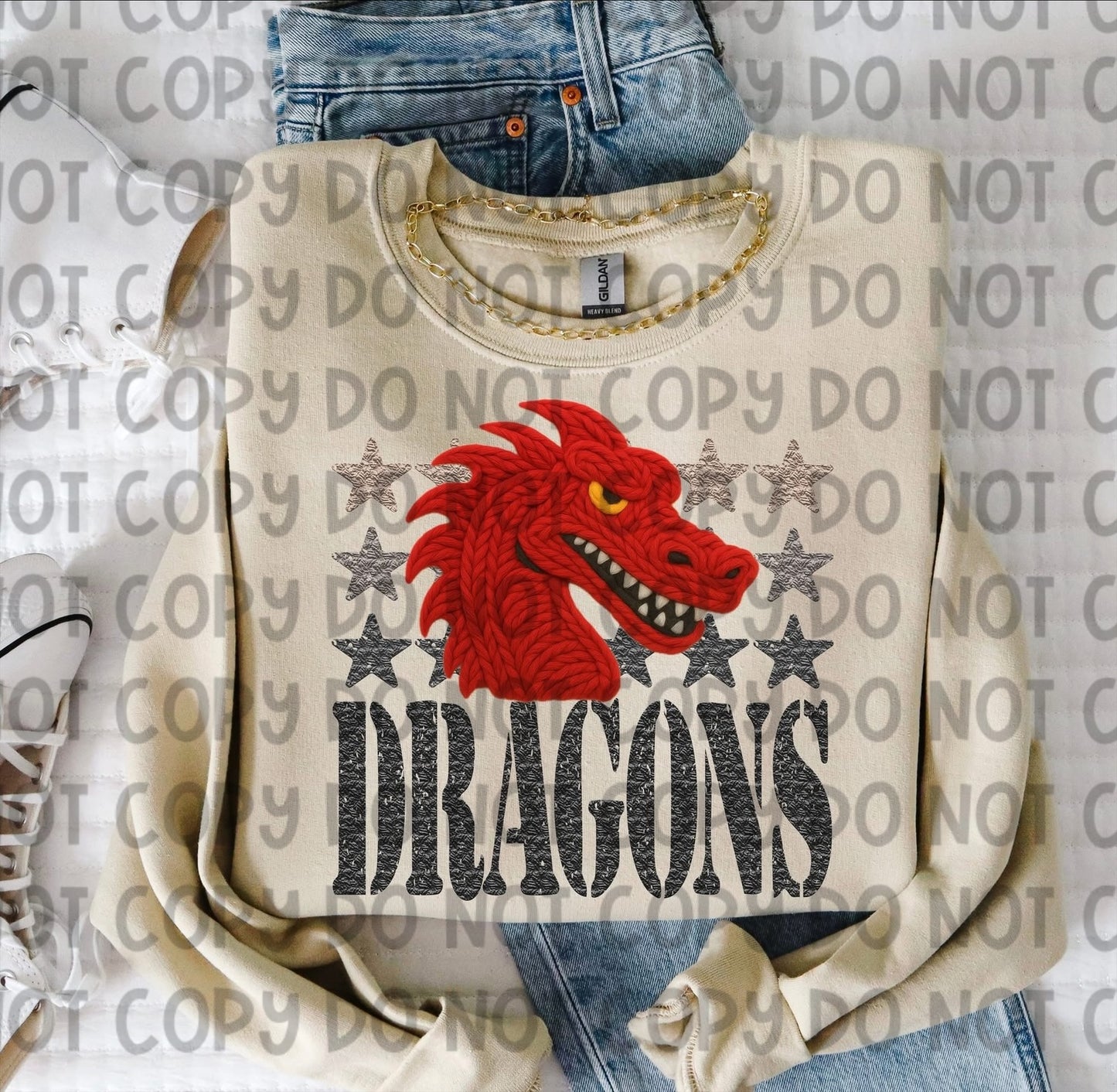 FAUX YARN MASCOTS - DTF TRANSFER