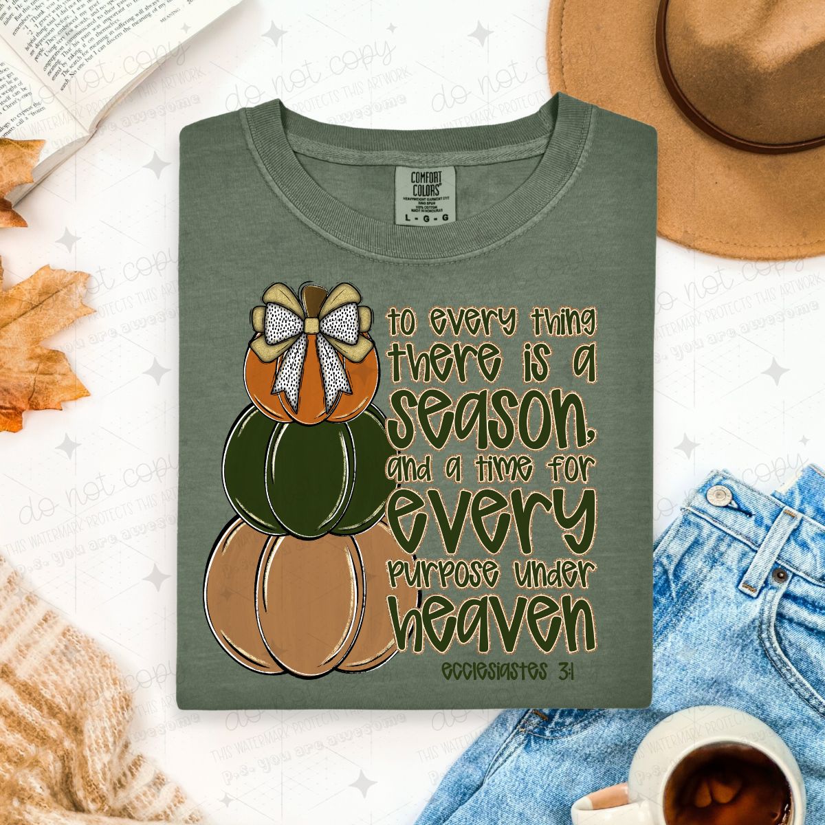 COQUETTE TO EVERY THING THERE IS A SEASON, AND A TIME FOR EVERY PURPOSE UNDER HEAVEN - DTF TRANSFER