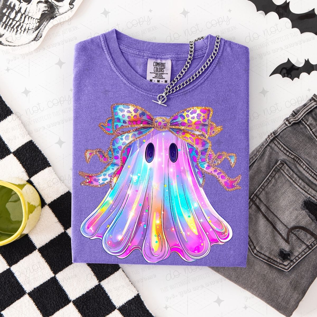 COQUETTE IRIDESCENT GHOST - DTF TRANSFER