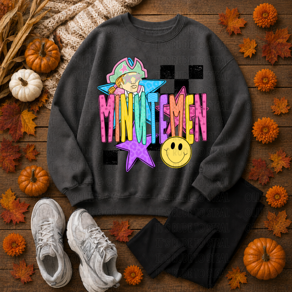 NEON CHECKERED MASCOT - DTF TRANSFER