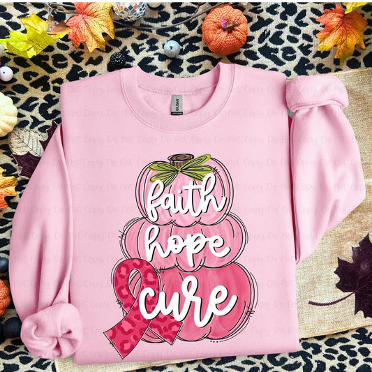 Faith Hope Cure Pumpkins