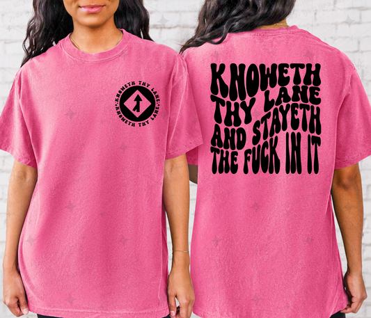 Knoweth thy lane- front & back *Ollie & Co. Exclusive*