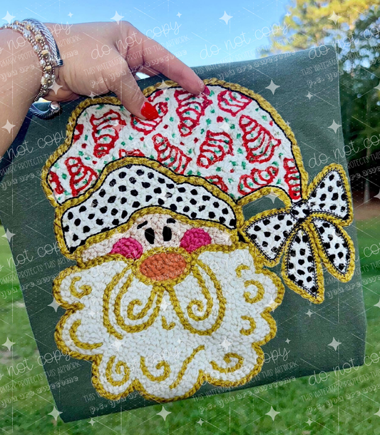 SANTA FAUX YARN - DTF TRANSFER