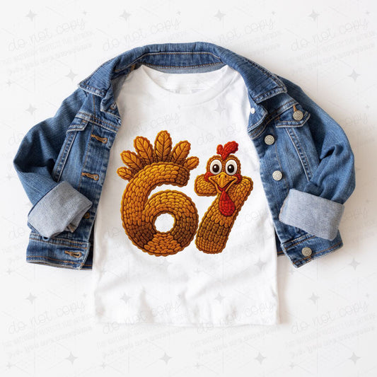 6 7 TURKEY - FAUX YARN - DTF TRANSFER