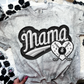 FAUX EMBROIDERED MAMA SPORTS - DTF TRANSFER