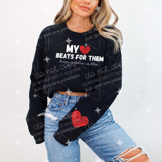 MY HEART BEATS FOR THEM - CUSTOM TRANSFER