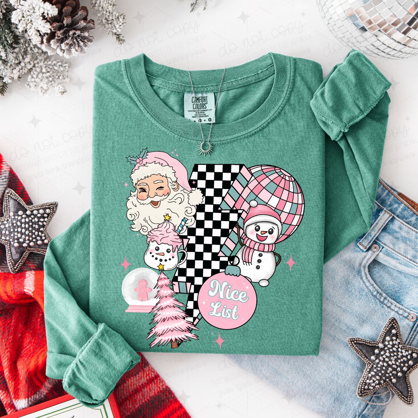 RETRO NICE LIST - DTF TRANSFER