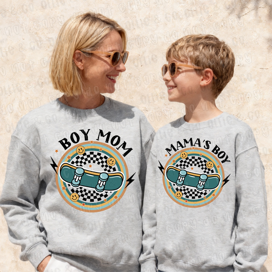 BOY MOM SKATEBOARD (BOY MOM ONLY) - DTF TRANSFER