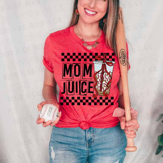 MOM JUICE BASEBALL BLACK - DTF TRANSFER