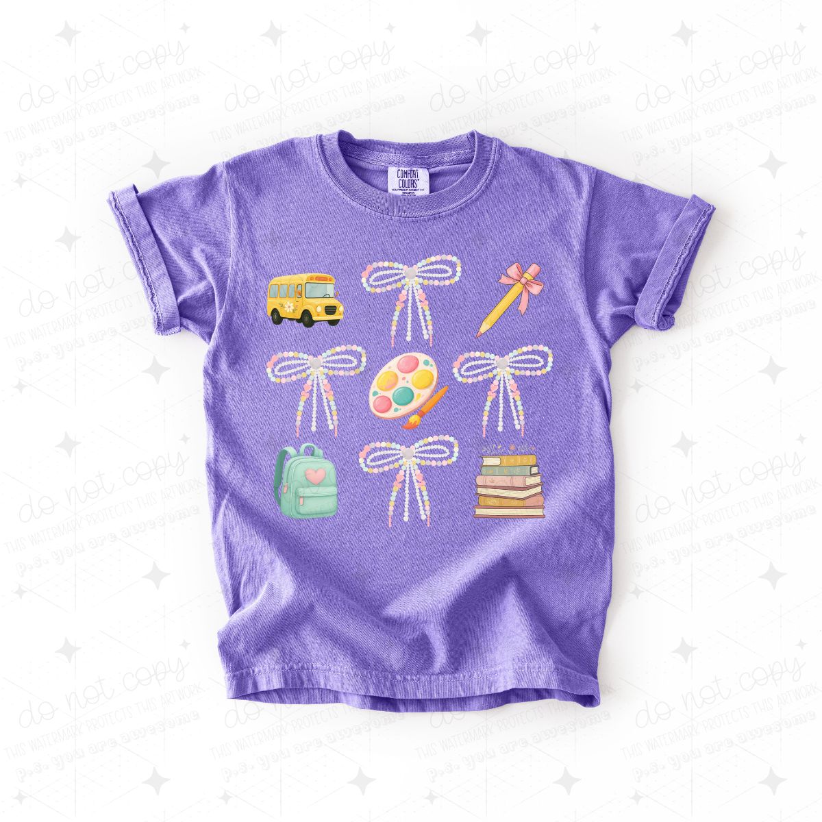 COQUETTE SCHOOL GRID - DTF TRANSFER