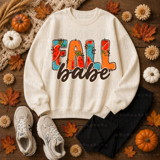 FALL BABE DOODLE - DTF TRANSFER