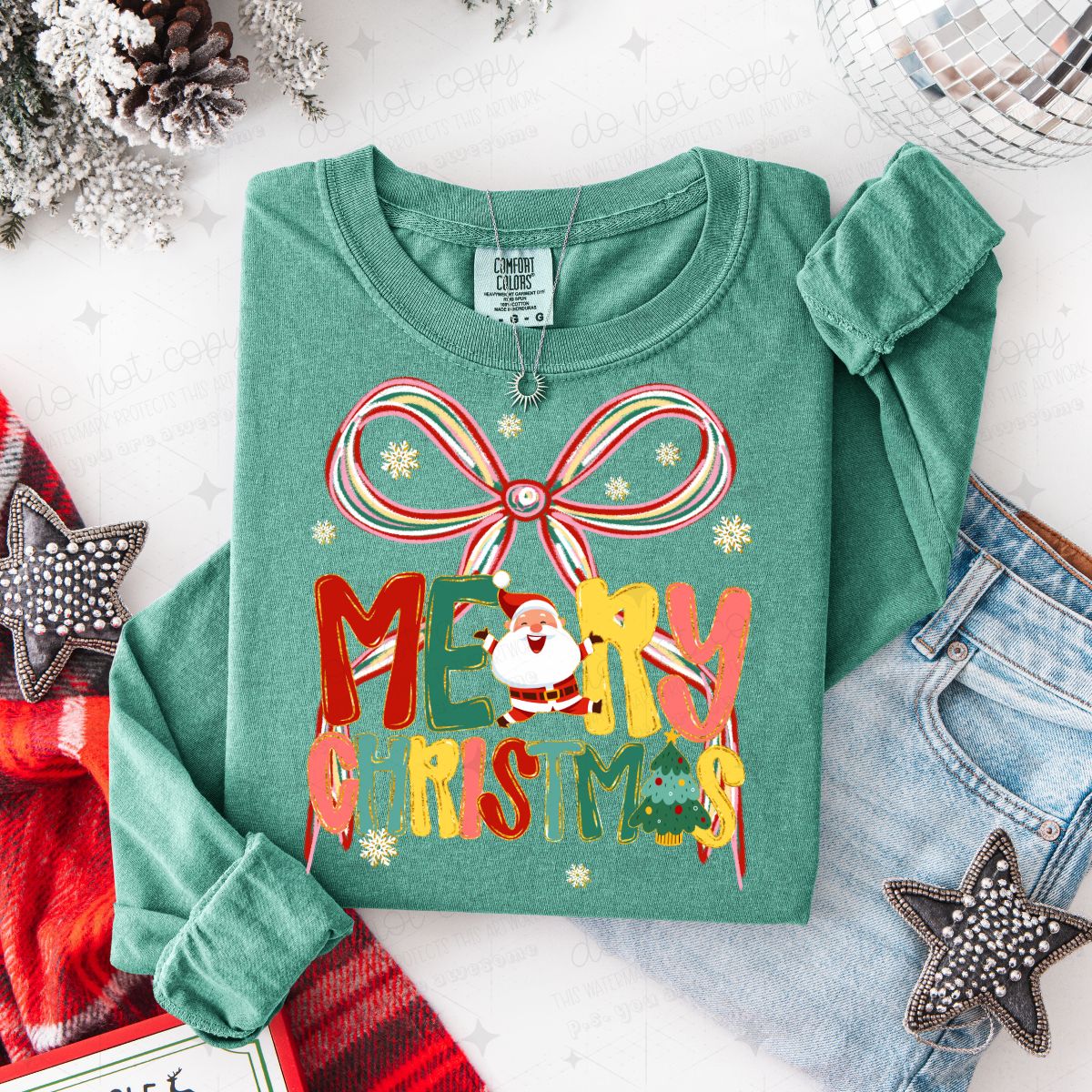 COQUETTE MERRY CHRISTMAS - DTF TRANSFER