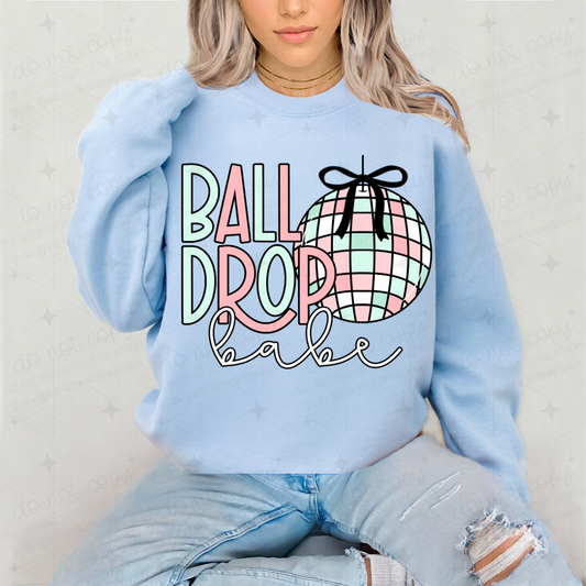 COQUETTE BALL DROP BABE - DTF TRANSFER