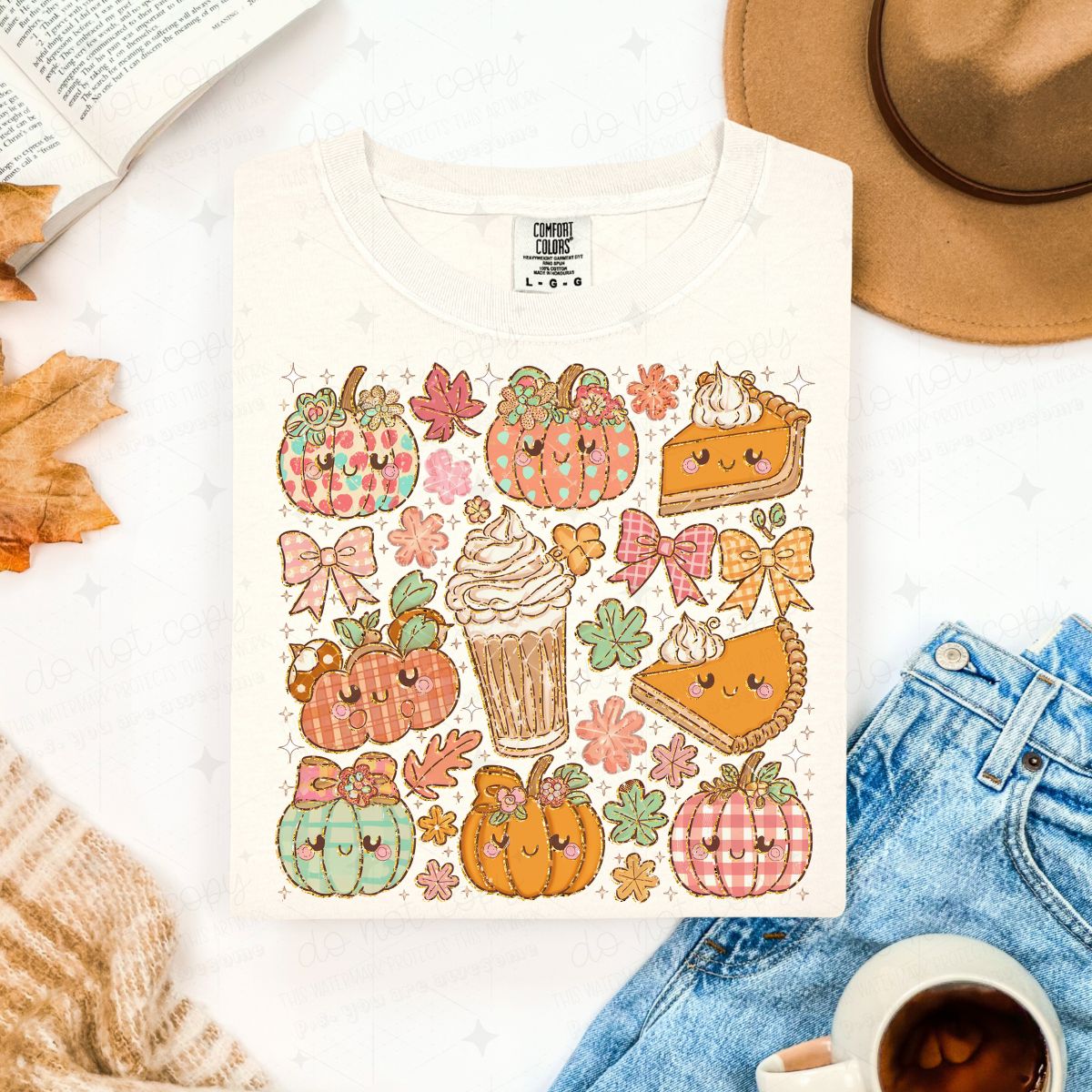 COQUETTE THANKSGIVING DOODLE - DTF TRANSFER